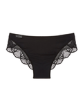 Black Wicked full-compression tucking panty with lace back by ZHE
